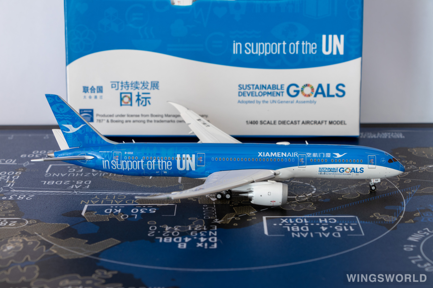 JC Wings 1:400 KD4002A XiamenAir 厦门航空 Boeing 787-9 B-1356