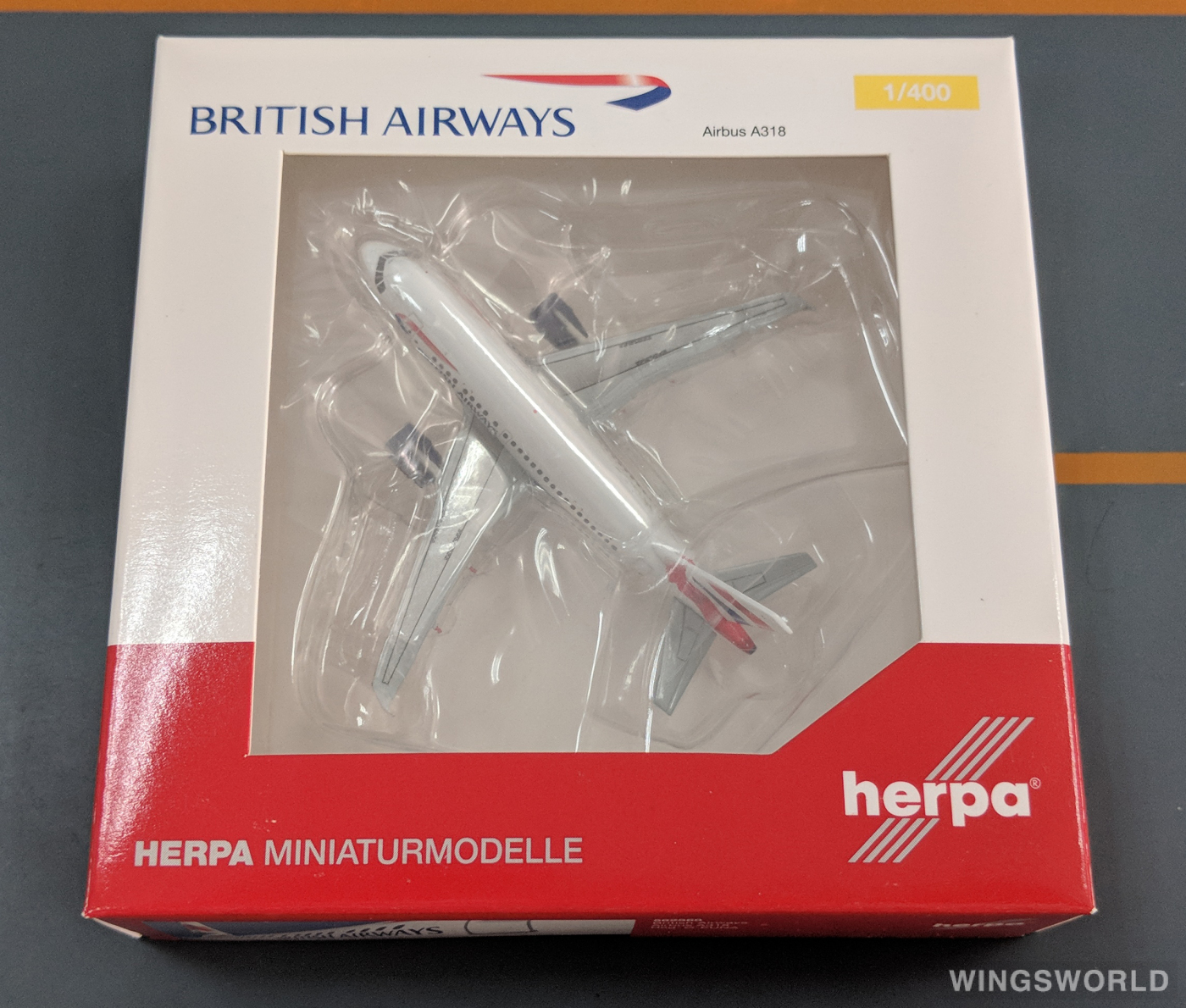 Herpa 1:400 562560 British Airways 英国航空 Airbus A318 G-EUNA
