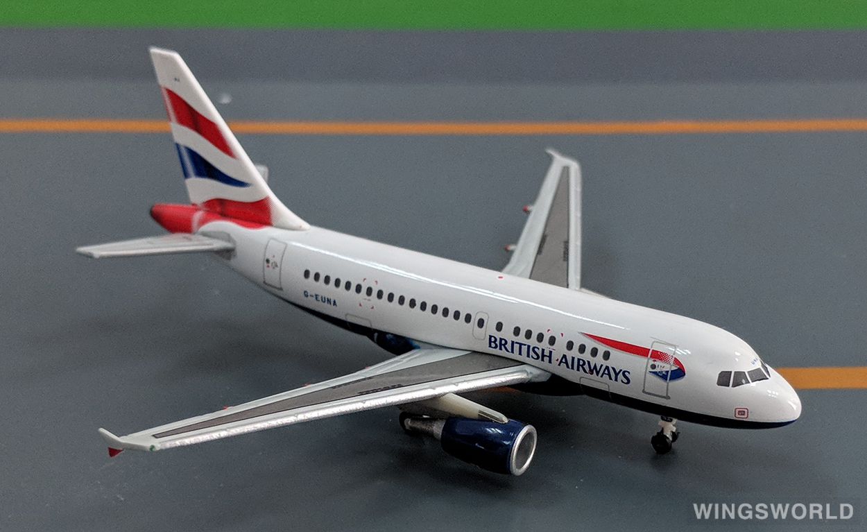 Herpa 1:400 562560 British Airways 英国航空 Airbus A318 G-EUNA