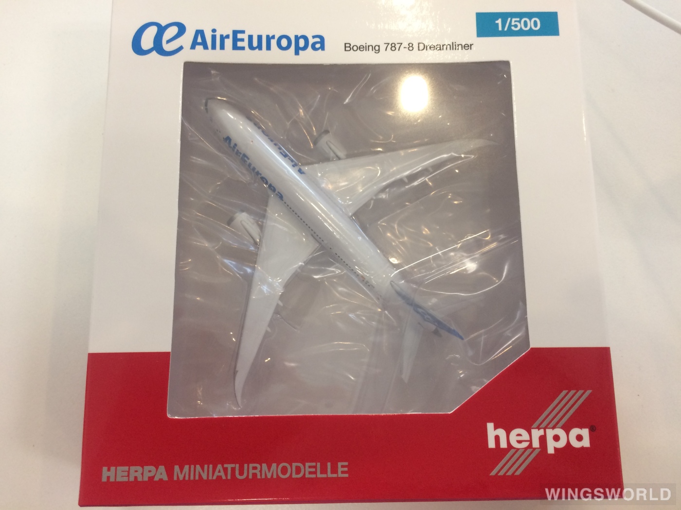 Herpa 1:500 529396 Air Europa 欧罗巴航空 Boeing 787-8 EC-MIG