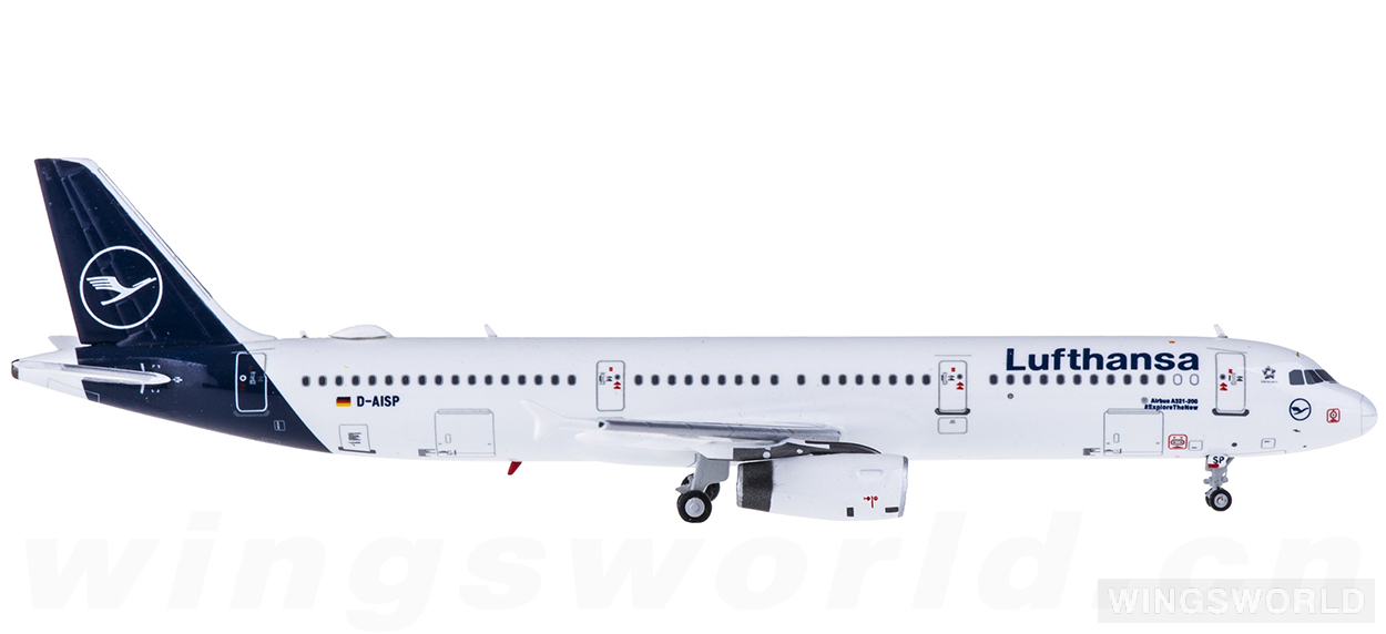 HYJLwings 1:400 HYJL81049 Lufthansa 汉莎航空 Airbus A321 D-AISP