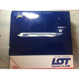 LOT 波兰航空 Ilyushin Il-62 SP-LBE  GJLOT1078 Geminijets 1:400