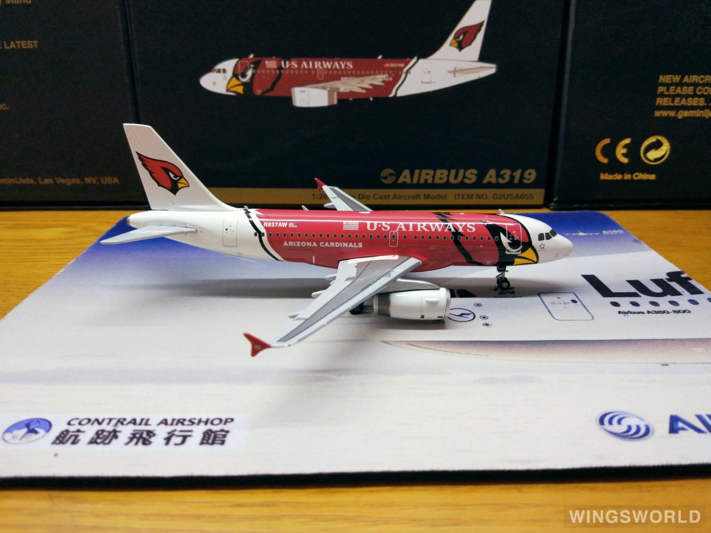 Geminijets 1:200 G2USA055 US Airways 全美航空 Airbus A319 N837AW