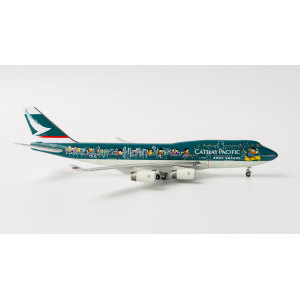 Cathay Pacific 国泰航空 Boeing 747-400 B-HOX 1997s color.千禧精神号涂装 PC21413 Witty 1:400