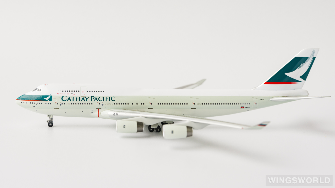 Apollo 1:400 PC21411 Cathay Pacific 国泰航空 Boeing 747-400 B-HUG