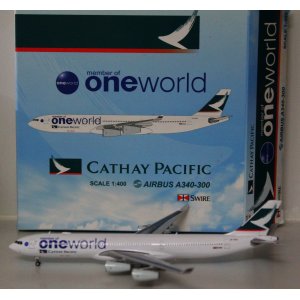 Cathay Pacific 国泰航空 Airbus A340-300 B-HXG 国泰航空 寰宇一家 联盟涂装 XX4202 JC Wings 1:400