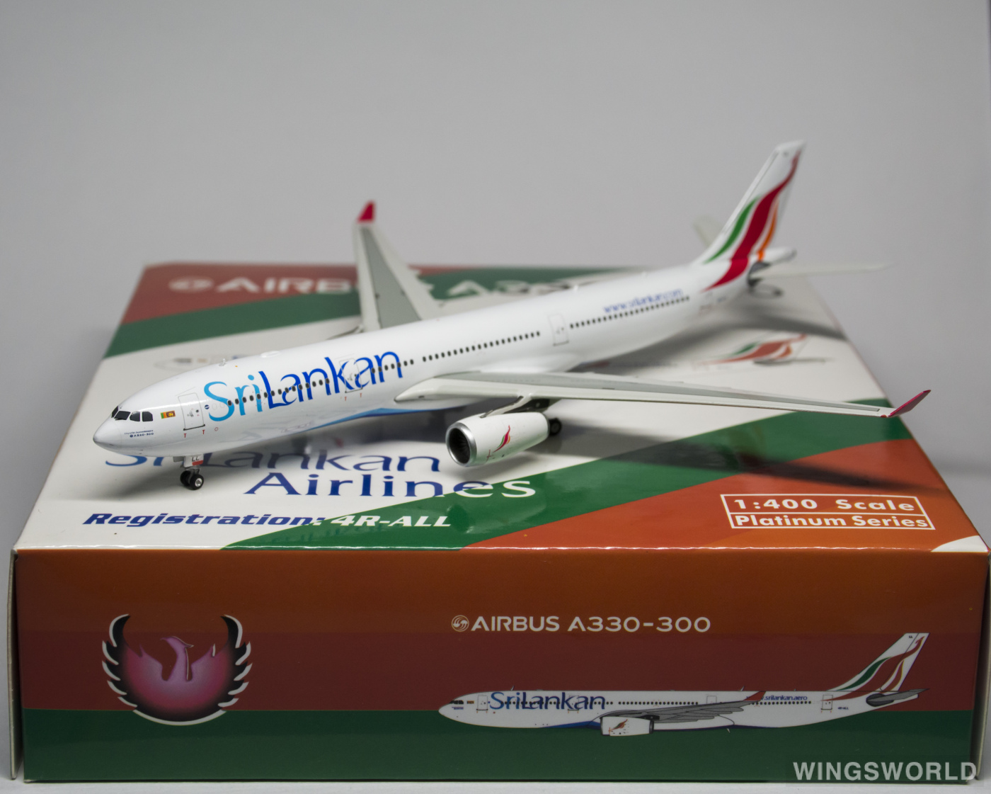 Phoenix 1:400 PH11085 SriLankan Airlines 斯里兰卡航空 Airbus A330-300 4R-ALL
