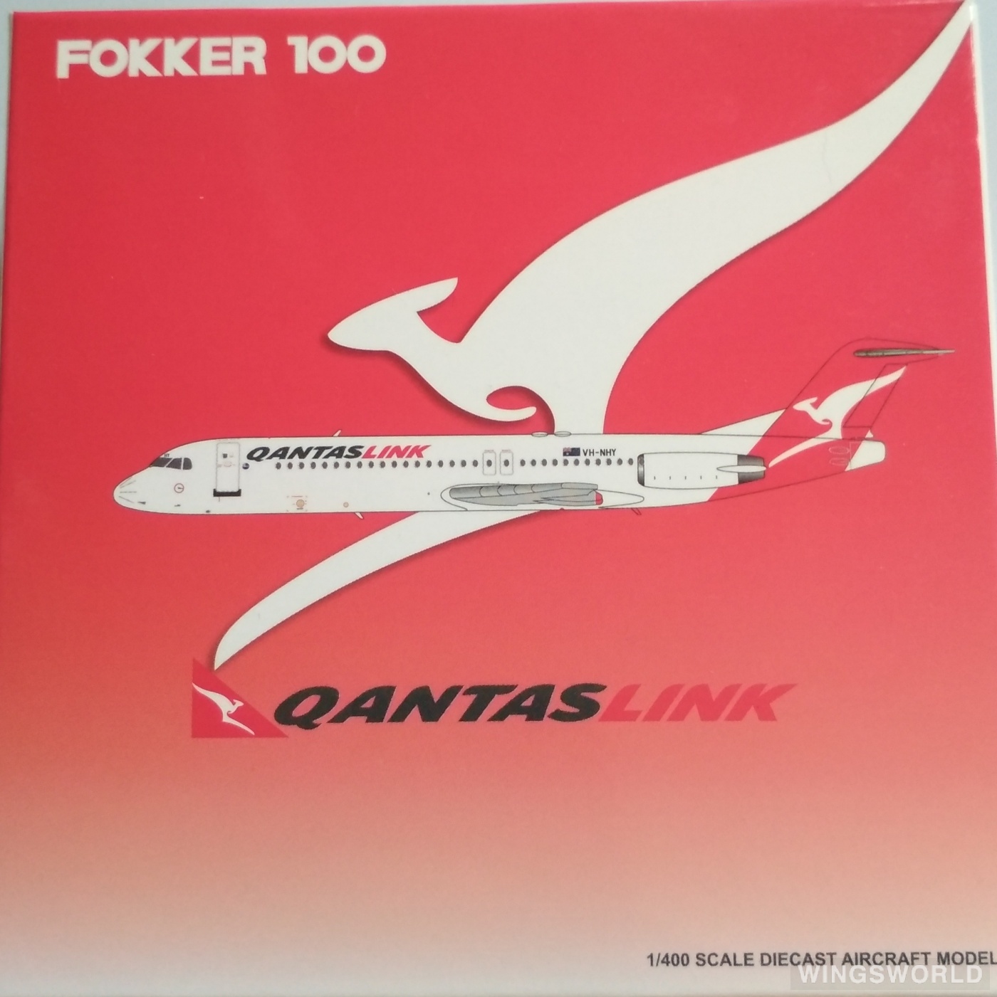 JC Wings 1:400 XX4204 QantasLink 澳洲连线航空 Fokker 100 VH-NHY