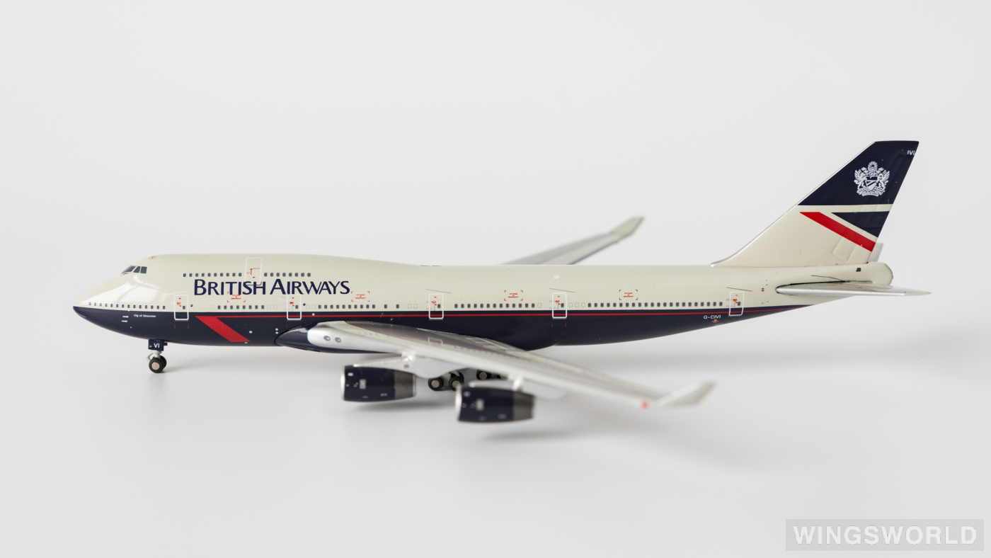 Geminijets 1:400 GJBAW274 British Airways 英国航空 Boeing 747-400 G-CIVI