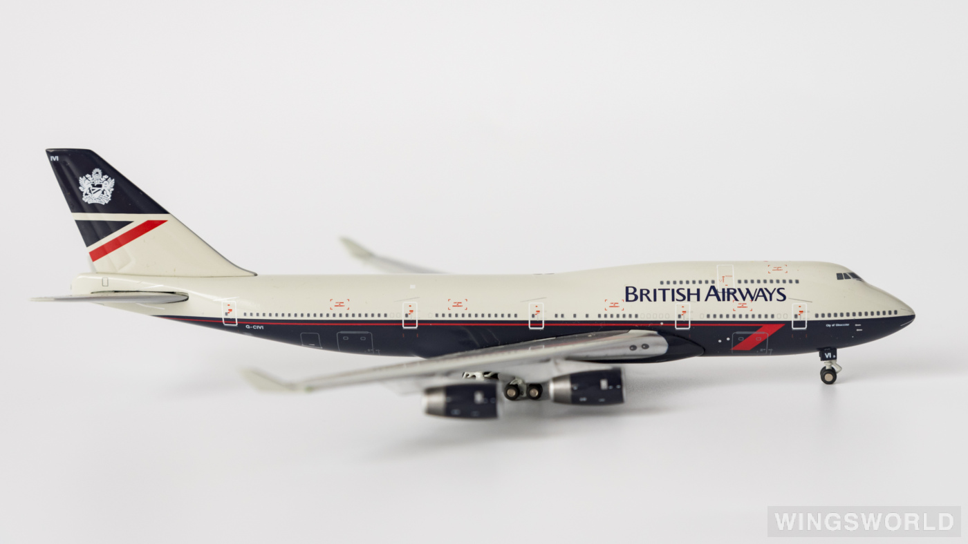 Geminijets 1:400 GJBAW274 British Airways 英国航空 Boeing 747-400 G-CIVI