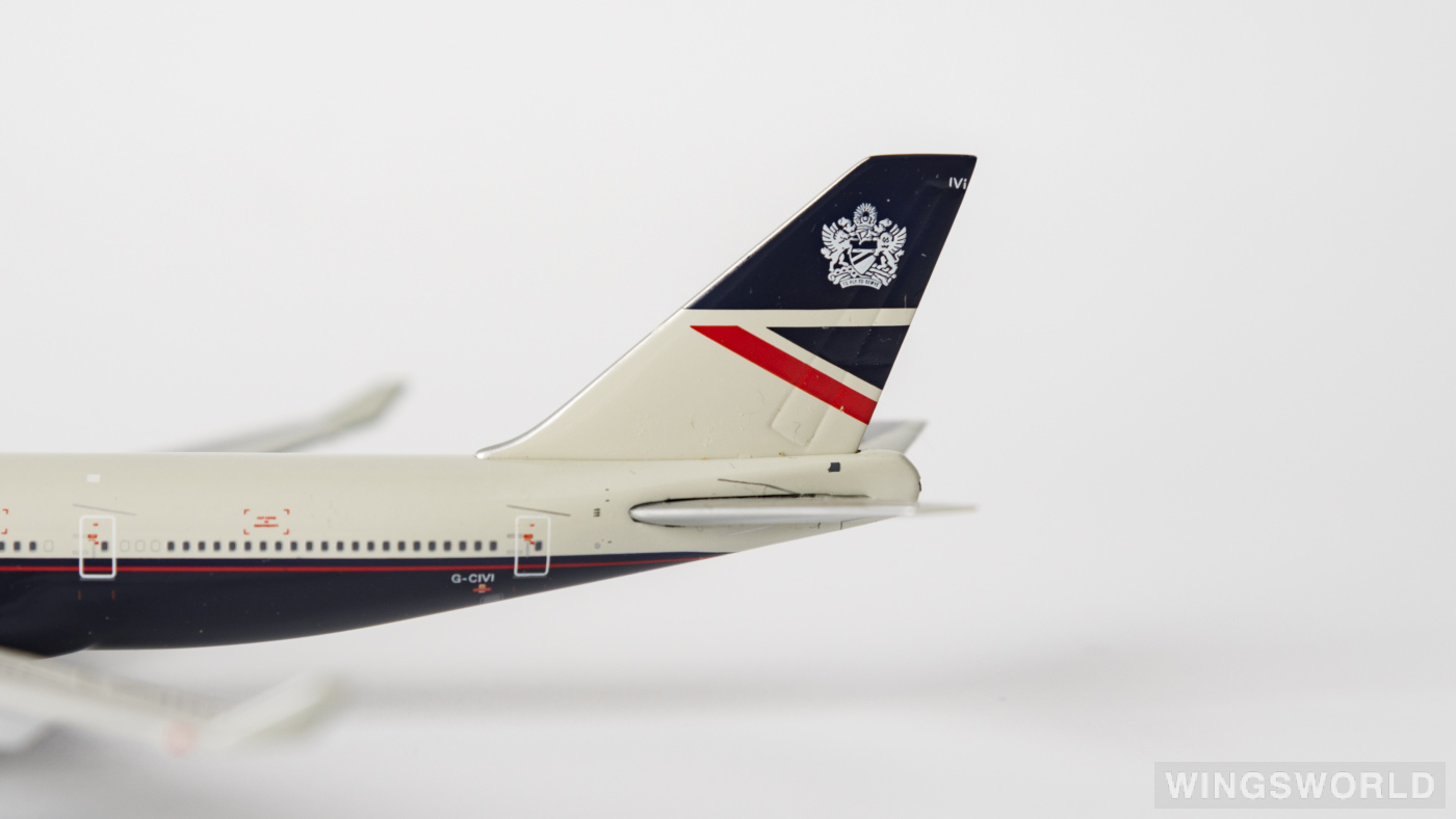 Geminijets 1:400 GJBAW274 British Airways 英国航空 Boeing 747-400 G-CIVI