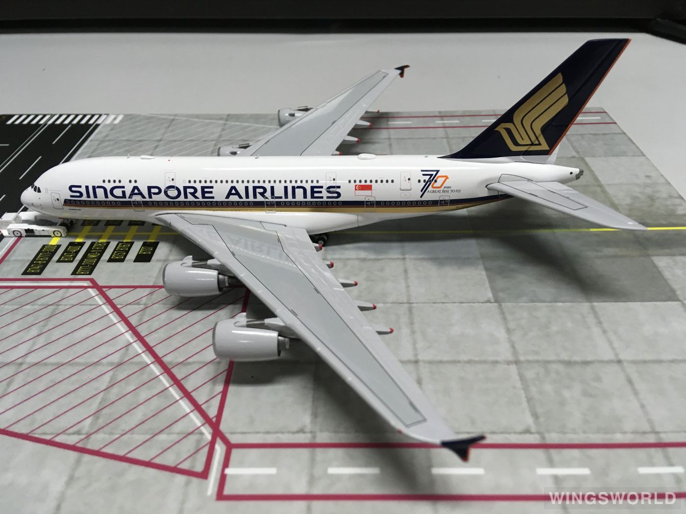 JC Wings 1:400 BBOX4006 Singapore Airlines 新加坡航空 Airbus A380-800 9V-SKU