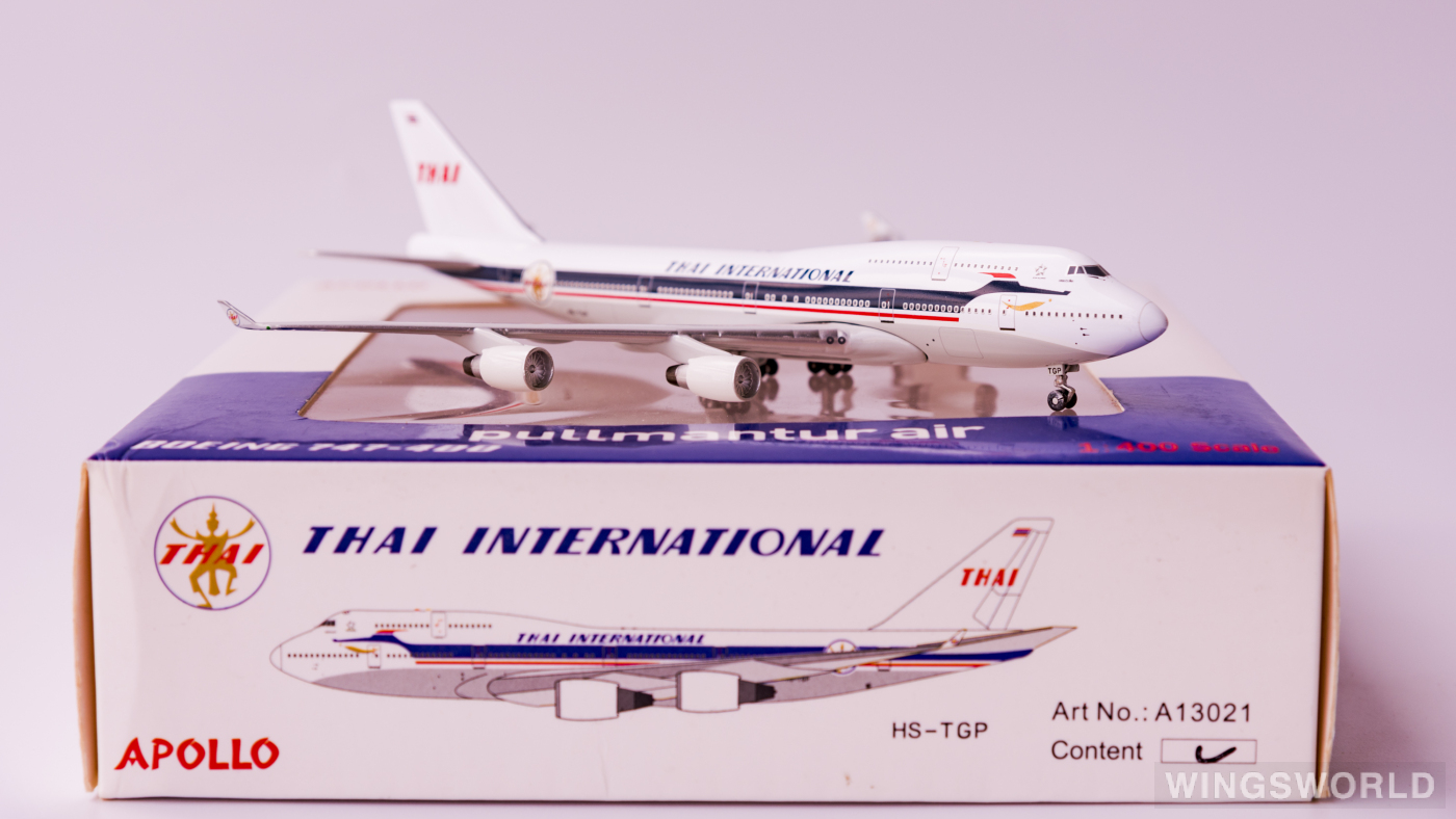 Apollo 1:400 Boeing 747-400 Thai Airways 泰国国际航空A13021 HS-TGP 