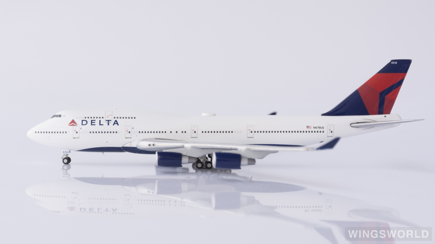 Geminijets 1:400 GJDAL1450 Delta Air Lines 达美航空 Boeing 747-400 N670US