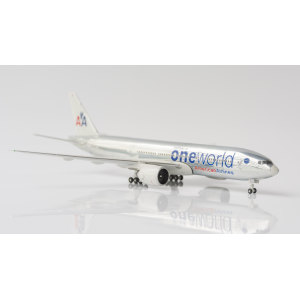 American Airlines 美国航空 Boeing 777-200 N791AN Oneworld color,polished fuselage G2AAL242 Geminijets 1:200