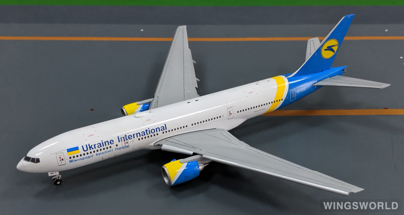 JC Wings 1:400 LH4072A UIA 乌克兰国际航空 Boeing 777-200 UR-GOA