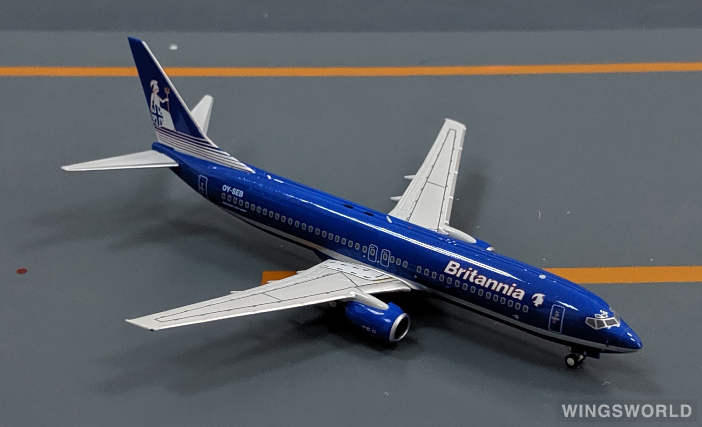 NGmodels 1:400 NG58006 Britannia 大不列颠航空 Boeing 737-800 OY-SEB
