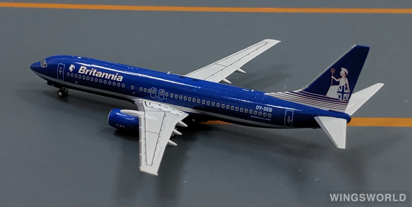 NGmodels 1:400 NG58006 Britannia 大不列颠航空 Boeing 737-800 OY-SEB