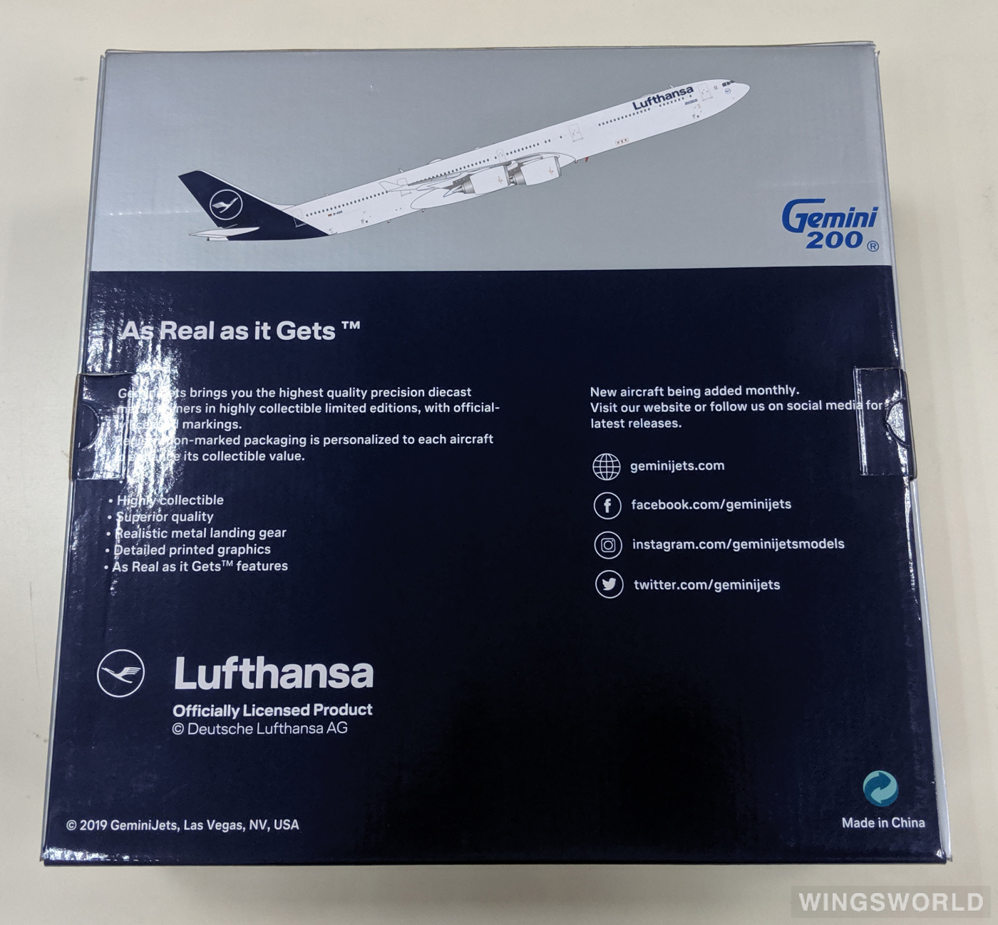 Geminijets 1:200 G2DLH797 Lufthansa 汉莎航空 Airbus A340-600 D-AIHI