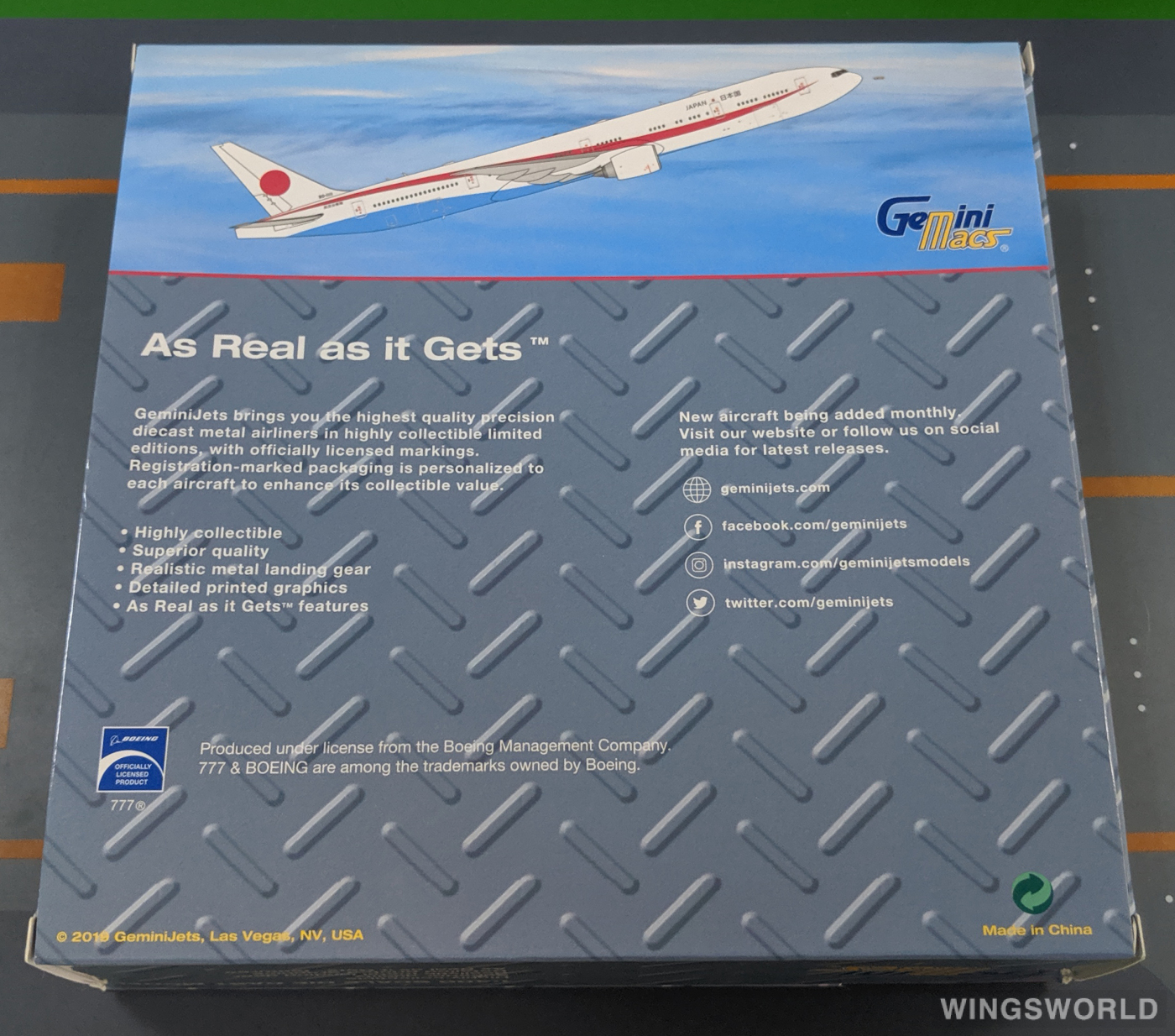 Geminijets 1:400 GMJSD086 JASDF 日本航空自卫队 Boeing 777-300 80-1111