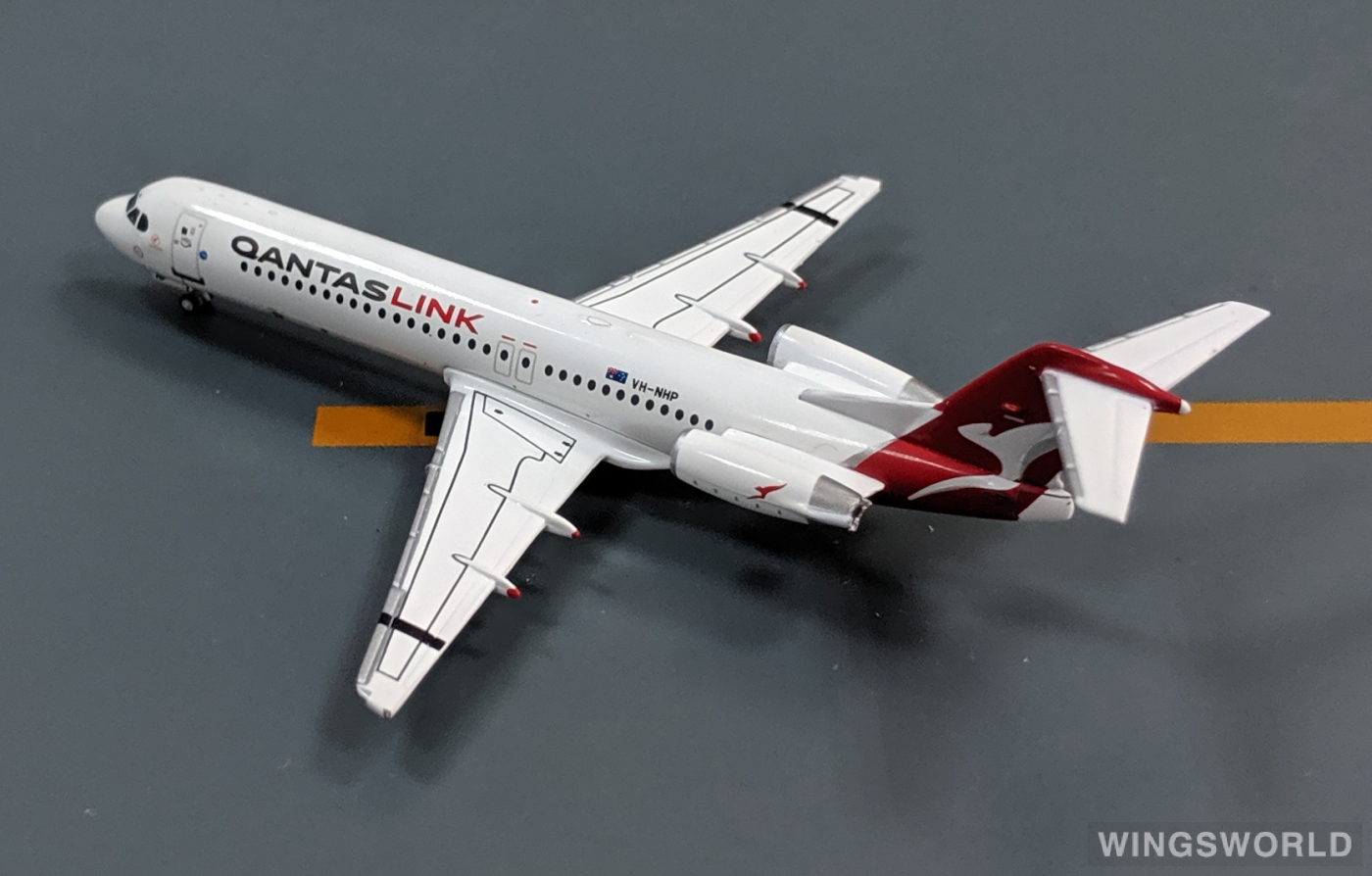 Geminijets 1:400 GJQFA1696 QantasLink 澳洲连线航空 Fokker 100 VH-NHP