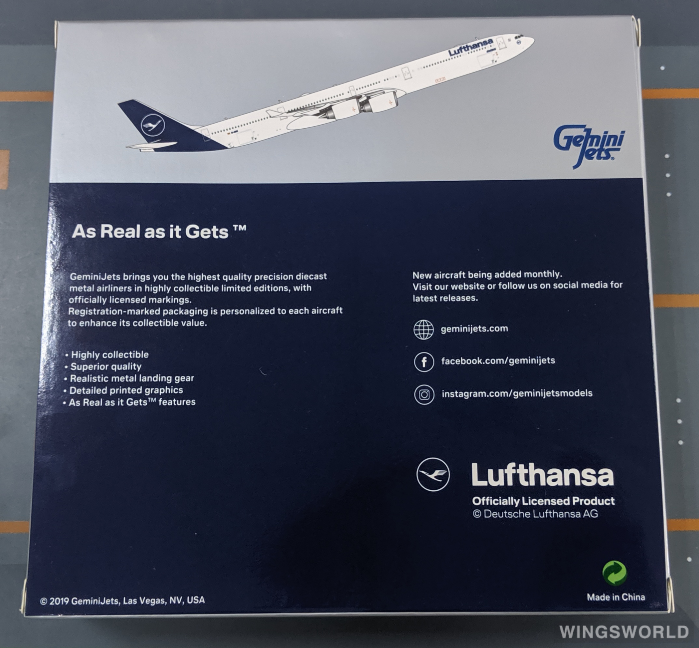 Geminijets 1:400 GJDLH1830 Lufthansa 汉莎航空 Airbus A340-600 D-AIHI