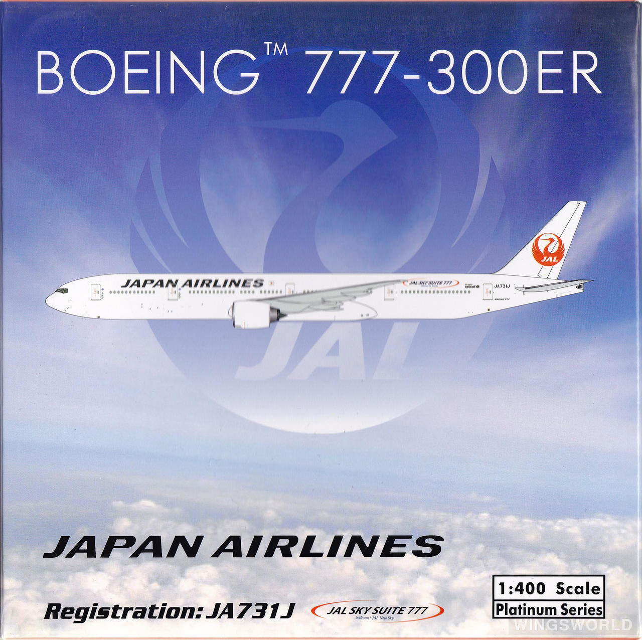 Phoenix 1:400 Boeing 777-300ER Japan Airlines 日本航空PH10803