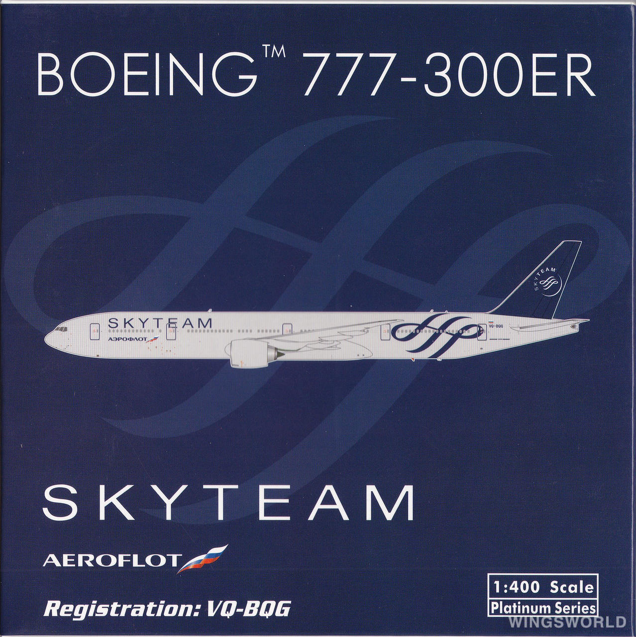 Phoenix 1:400 PH10967 Aeroflot 俄罗斯航空 Boeing 777-300ER VQ-BQG