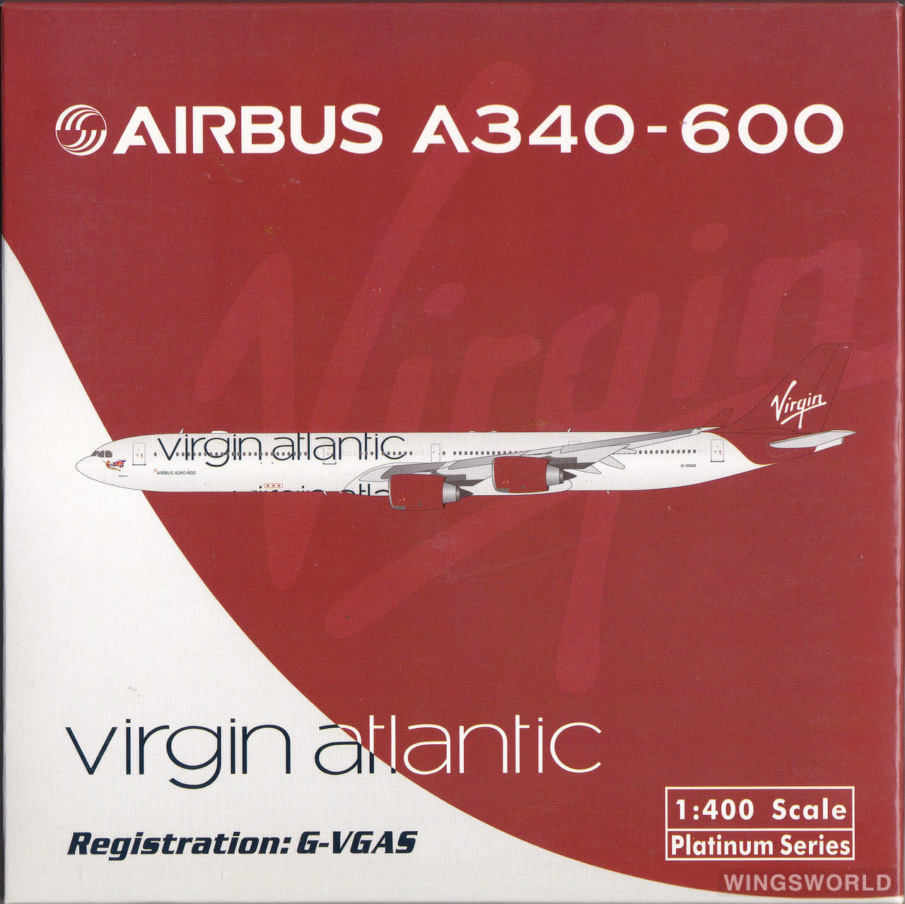 Phoenix 1:400 PH11073 Virgin Atlantic Airways 维珍航空 Airbus A340-600 G-VGAS