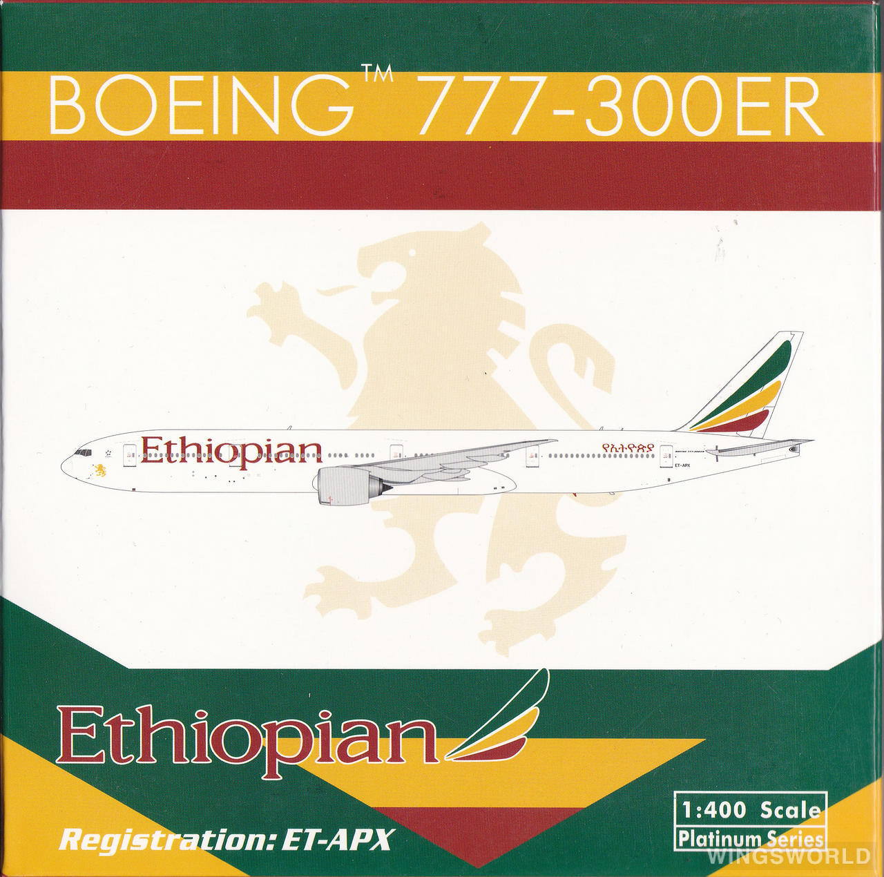 Phoenix 1:400 PH10881 Ethiopian Airlines 埃塞俄比亚航空 Boeing 777-300ER ET-APX