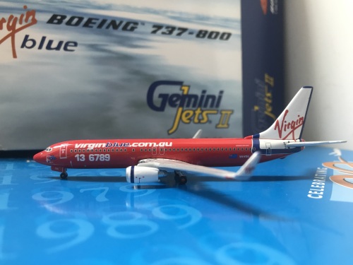 Geminijets 1:400 Boeing 737-800 Virgin Blue 维珍蓝航空GJVOZ560 VH 