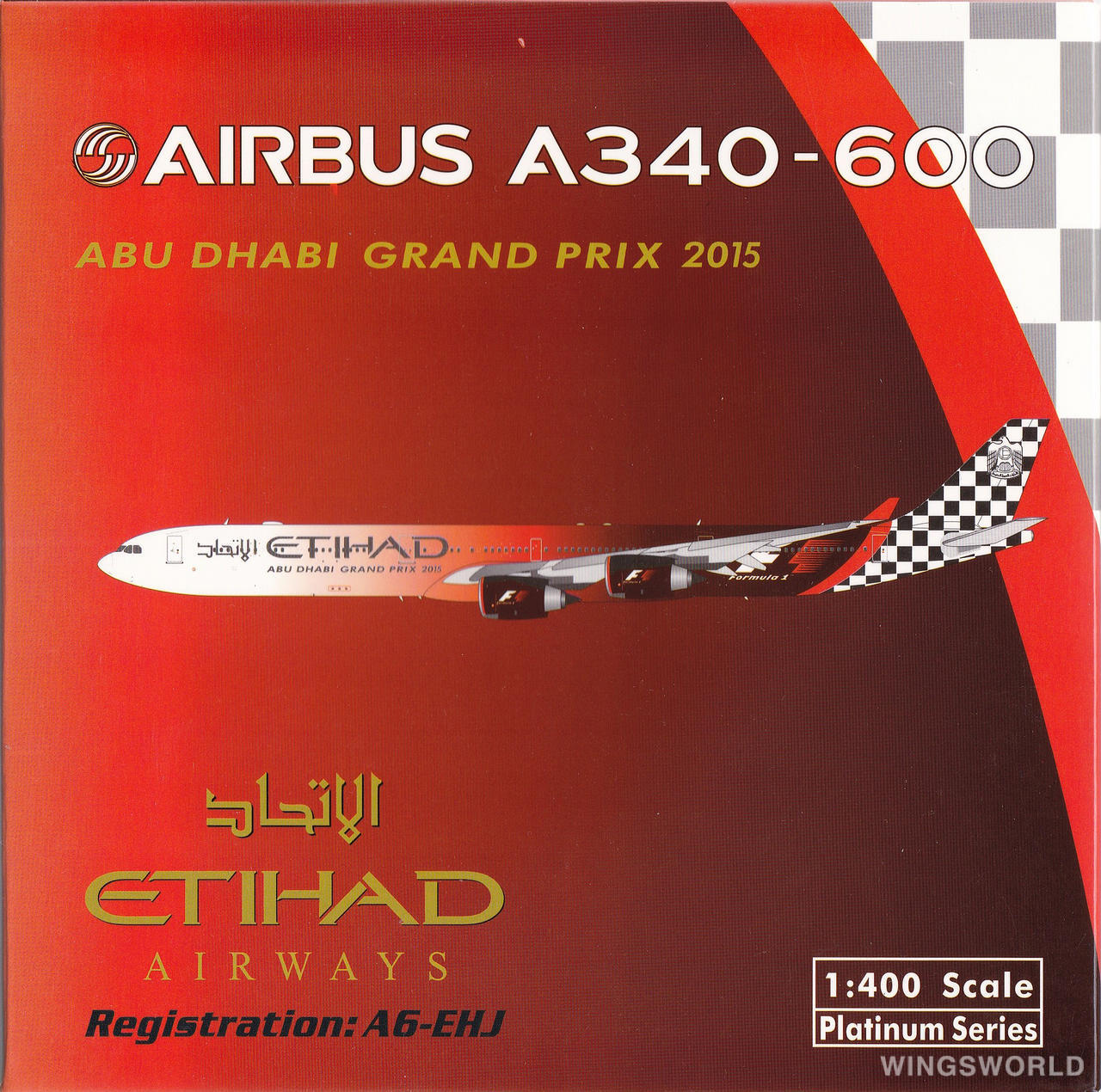 Phoenix 1:400 PH11146 Etihad Airways 阿提哈德航空 Airbus A340-600 A6-EHJ