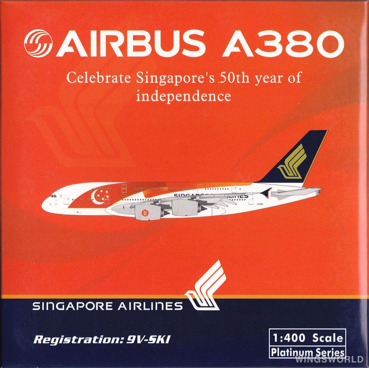 Phoenix 1:400 PH11139 Singapore Airlines 新加坡航空 Airbus A380-800 9V-SKI