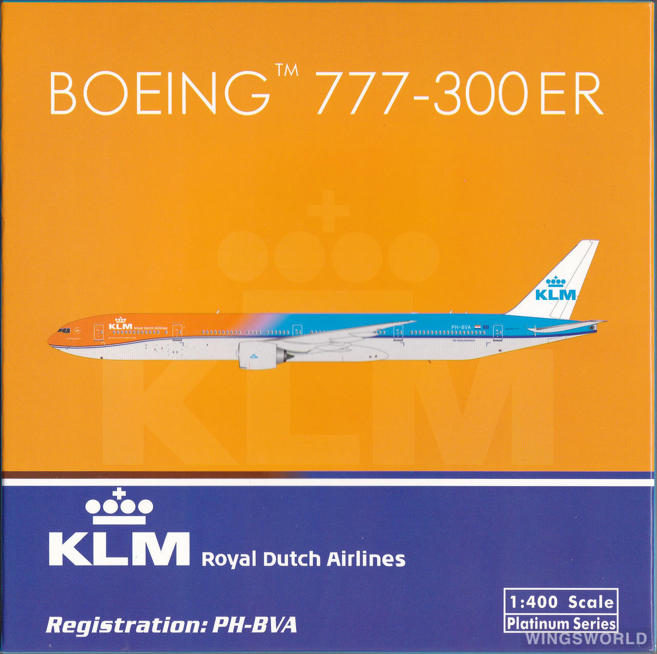 Phoenix 1:400 PH11286 KLM 荷兰皇家航空 Boeing 777-300ER PH-BVA