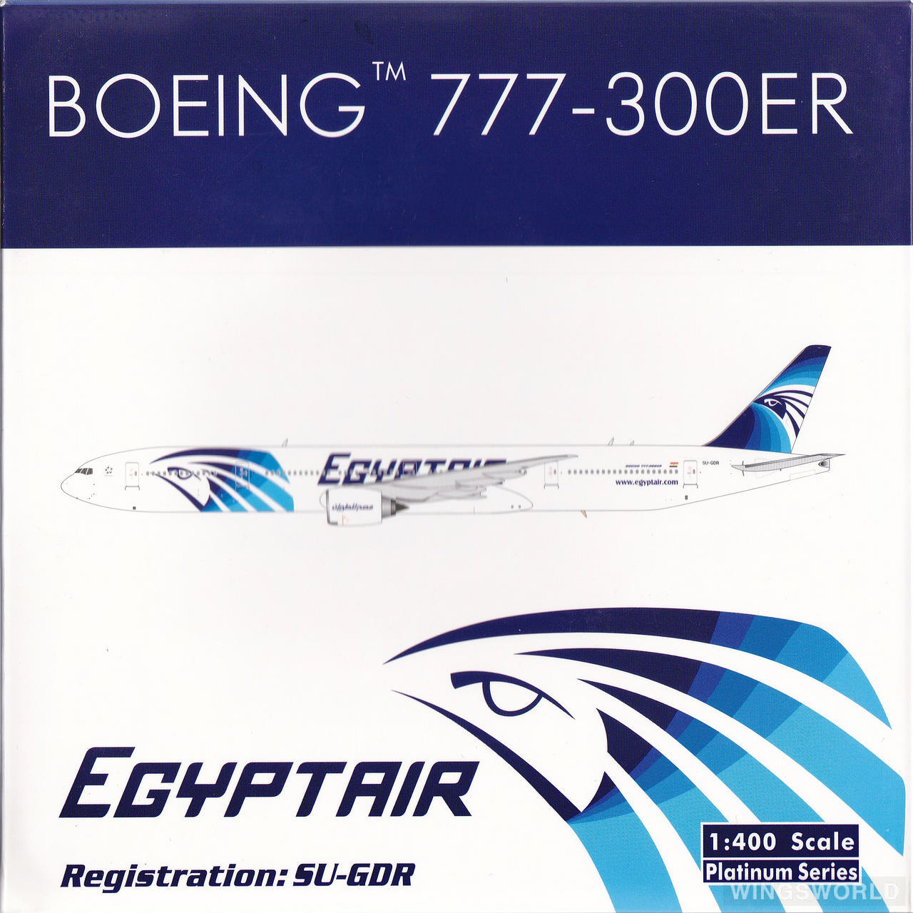 Phoenix 1:400 PH10942 EgyptAir 埃及航空 Boeing 777-300ER SU-GDR