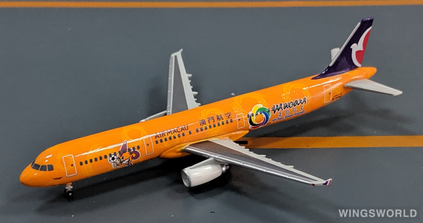 Herpa 1:500 508865 Air Macau 澳门航空 Airbus A321 B-MAJ