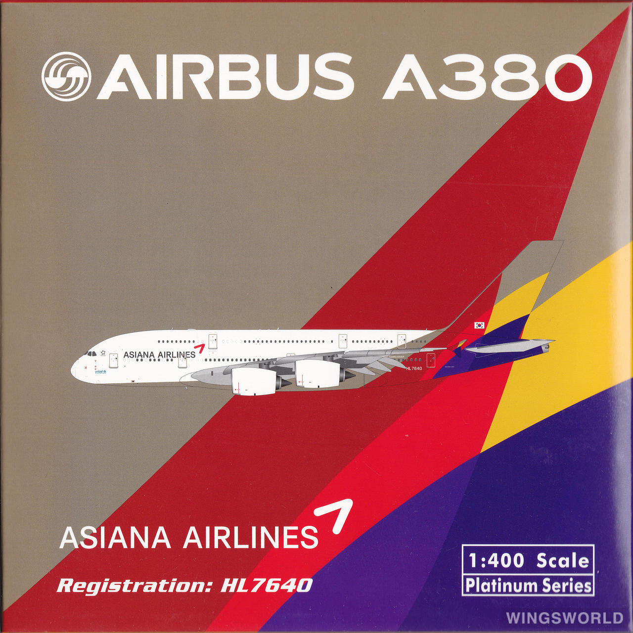 Phoenix 1:400 PH11516 Asiana 韩亚航空 Airbus A380-800 HL7640