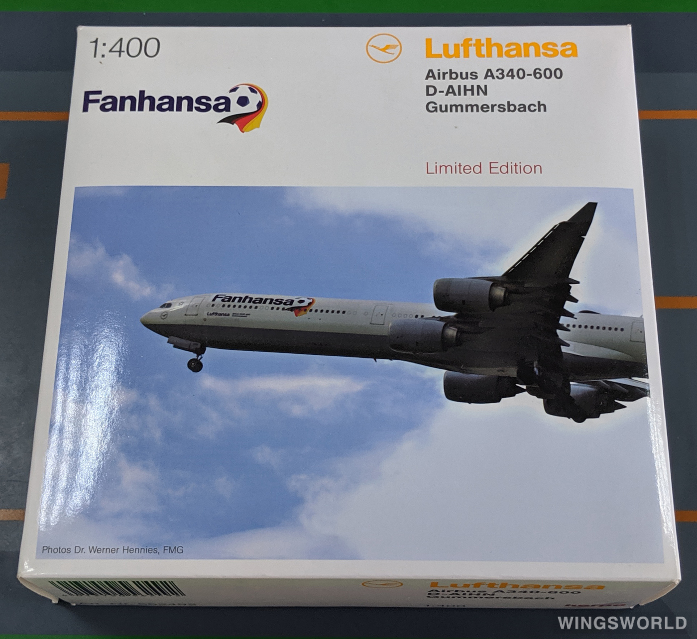 Herpa 1:400 562492 Lufthansa 汉莎航空 Airbus A340-600 D-AIHN
