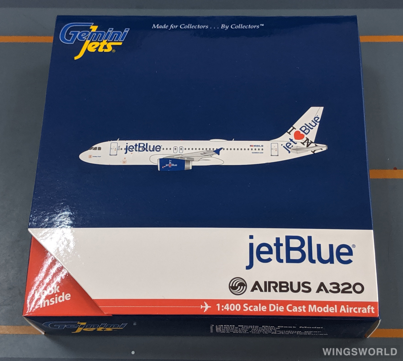Geminijets 1:400 GJJBU1545 JetBlue 捷蓝航空 Airbus A320 N586JB