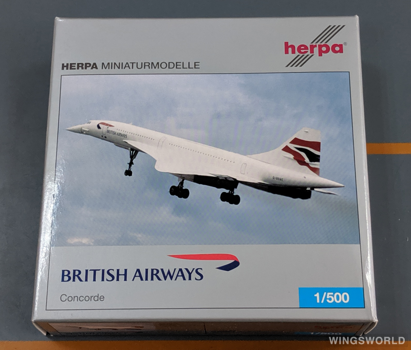Herpa 1:500 507035 British Airways 英国航空 Concorde G-BOAE