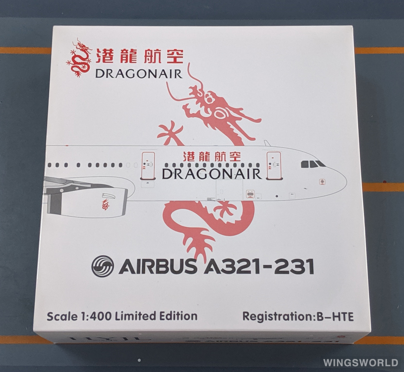 HYJLwings 1:400 HYJL81011 Dragonair 港龙航空 Airbus A321 B-HTE