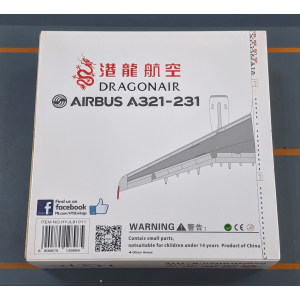 Dragonair 港龙航空 Airbus A321 B-HTE  HYJL81011 HYJLwings 1:400