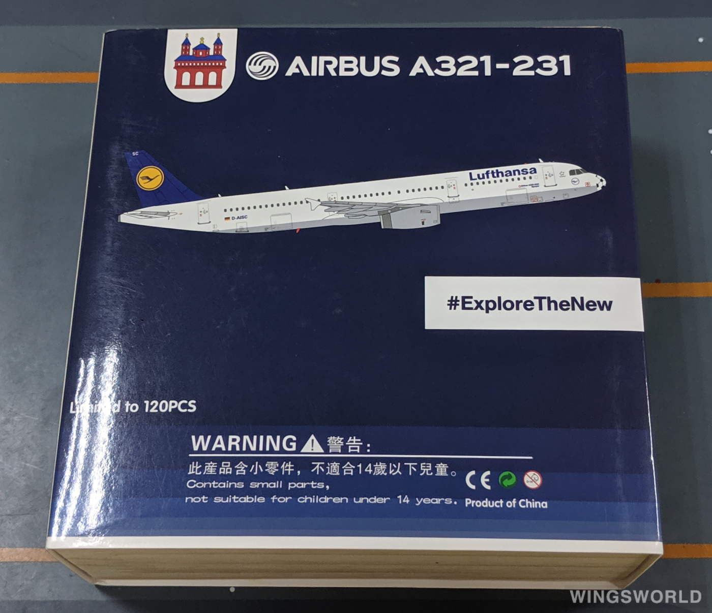 HYJLwings 1:400 HYJL81052 Lufthansa 汉莎航空 Airbus A321 D-AISC