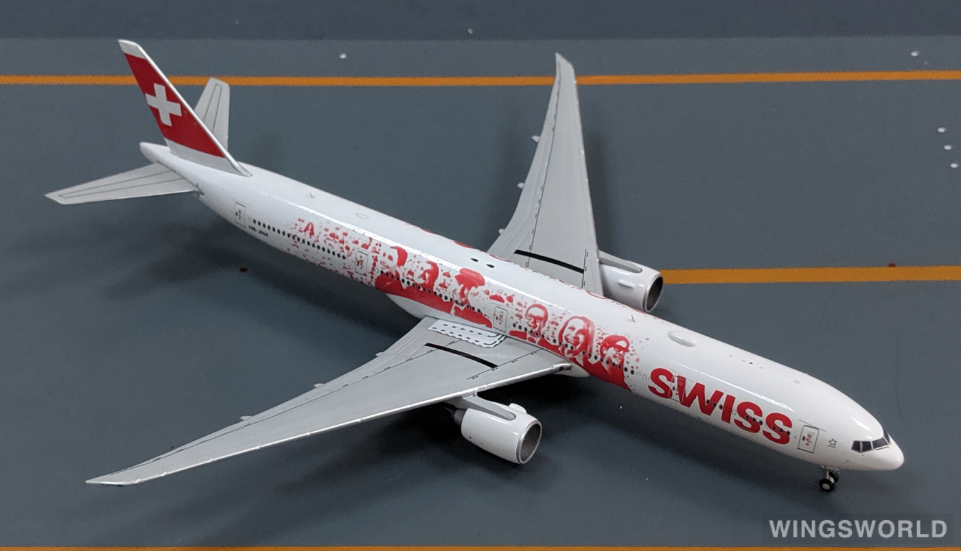 JC Wings 1:400 XX4683 Swiss 瑞士国际航空 Boeing 777-300 HB-JNA