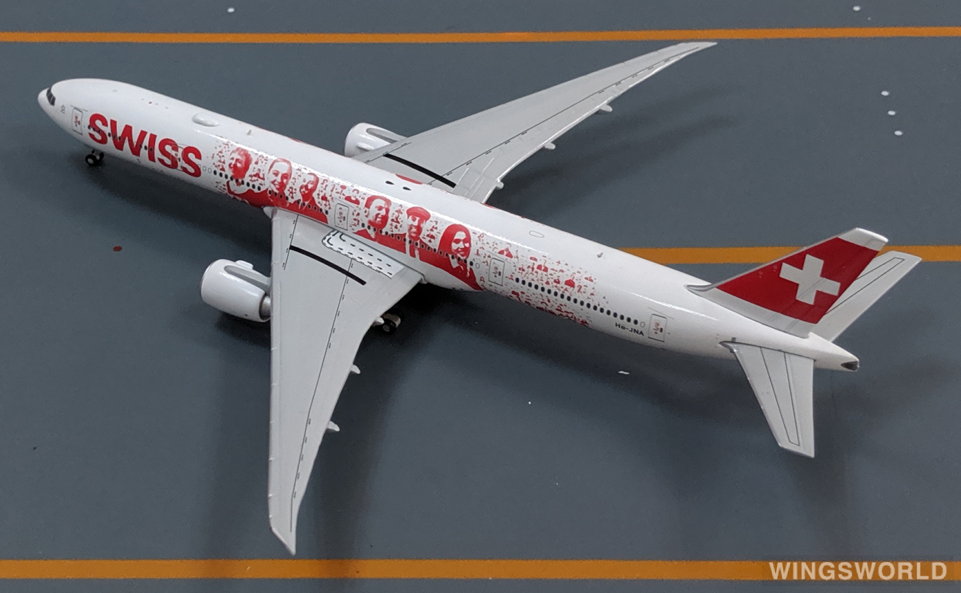 JC Wings 1:400 XX4683 Swiss 瑞士国际航空 Boeing 777-300 HB-JNA