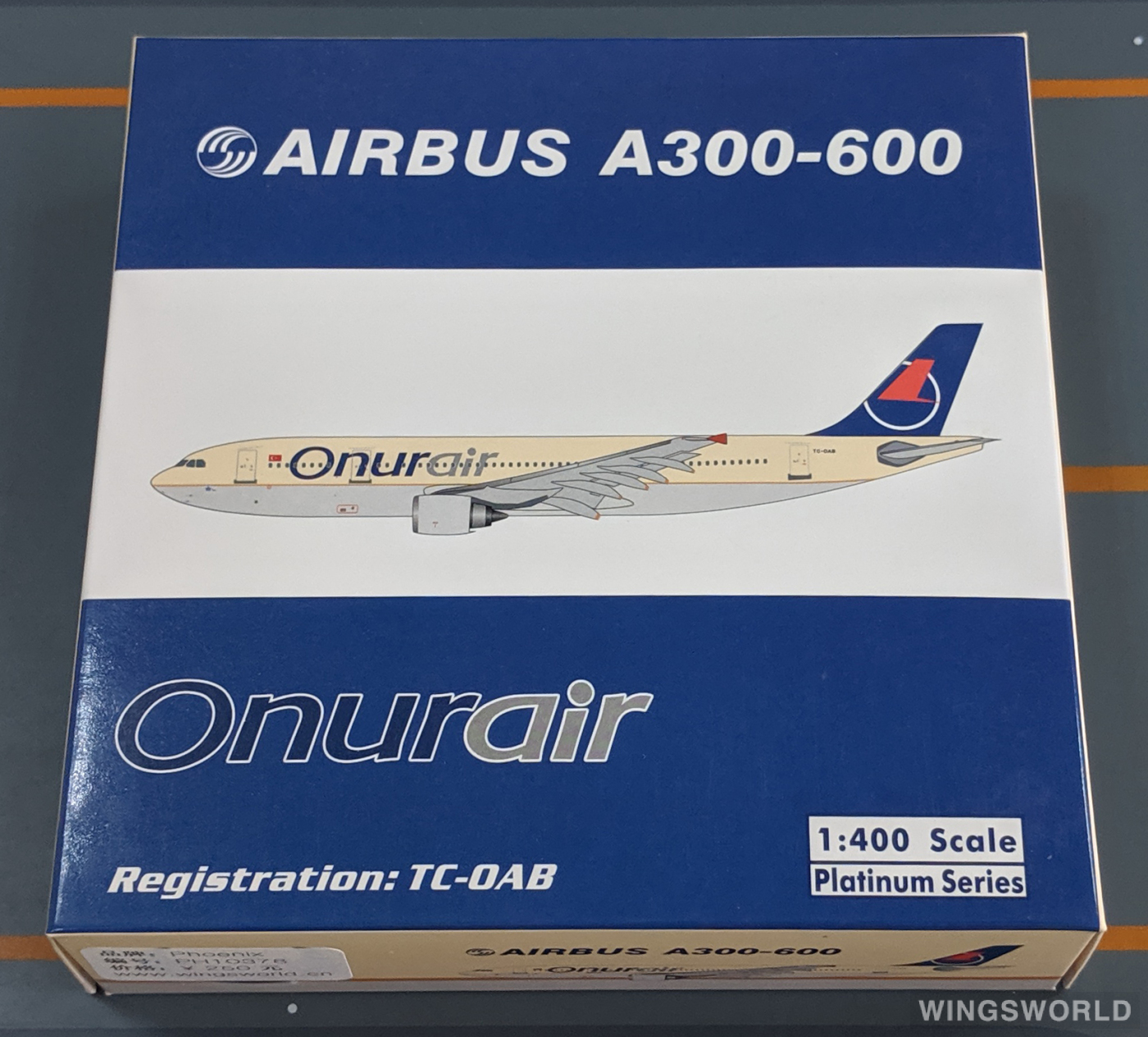 Phoenix 1:400 PH10378 Onur Air Airbus A300-600 TC-OAB