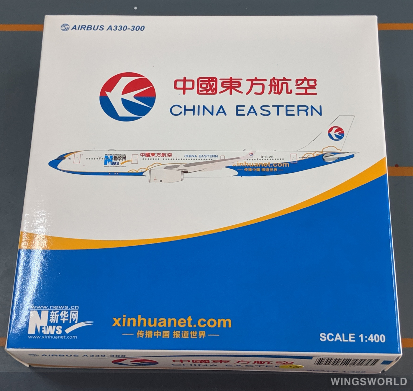 JC Wings 1:400 XX4381 China Eastern 中国东方航空 Airbus A330-300 B-6125