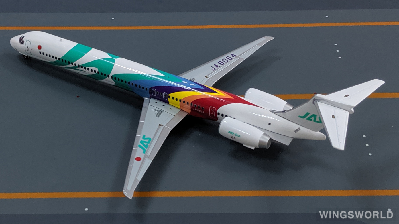 Hogan 1:200 BJE3034 JAS 日本佳速航空 McDonnell Douglas MD-90 JA8064