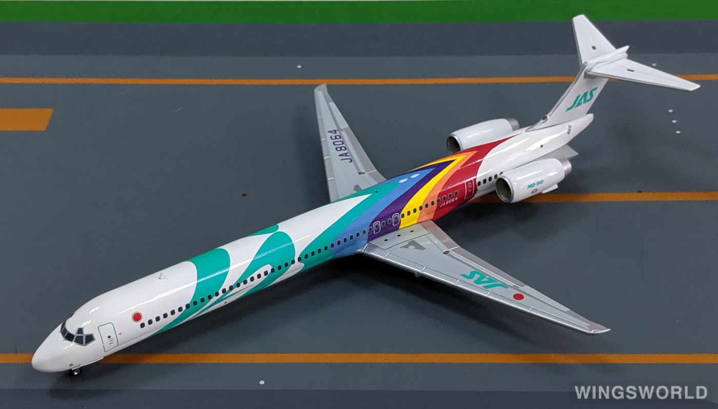 Hogan 1:200 BJE3034 JAS 日本佳速航空 McDonnell Douglas MD-90 JA8064
