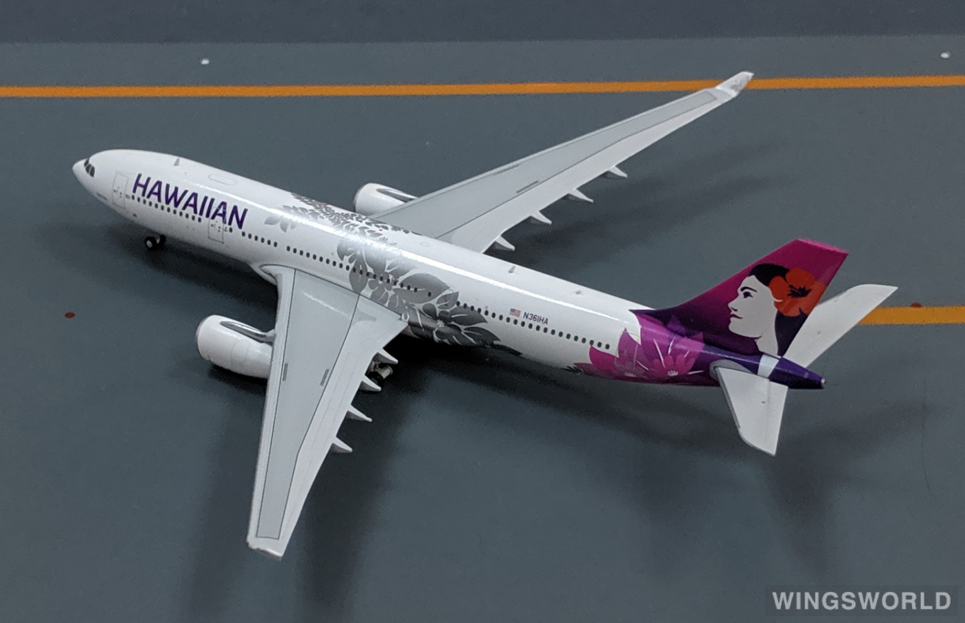 Geminijets 1:400 GJHAL1650 Hawaiian Airlines 夏威夷航空 Airbus A330-200 N361HA